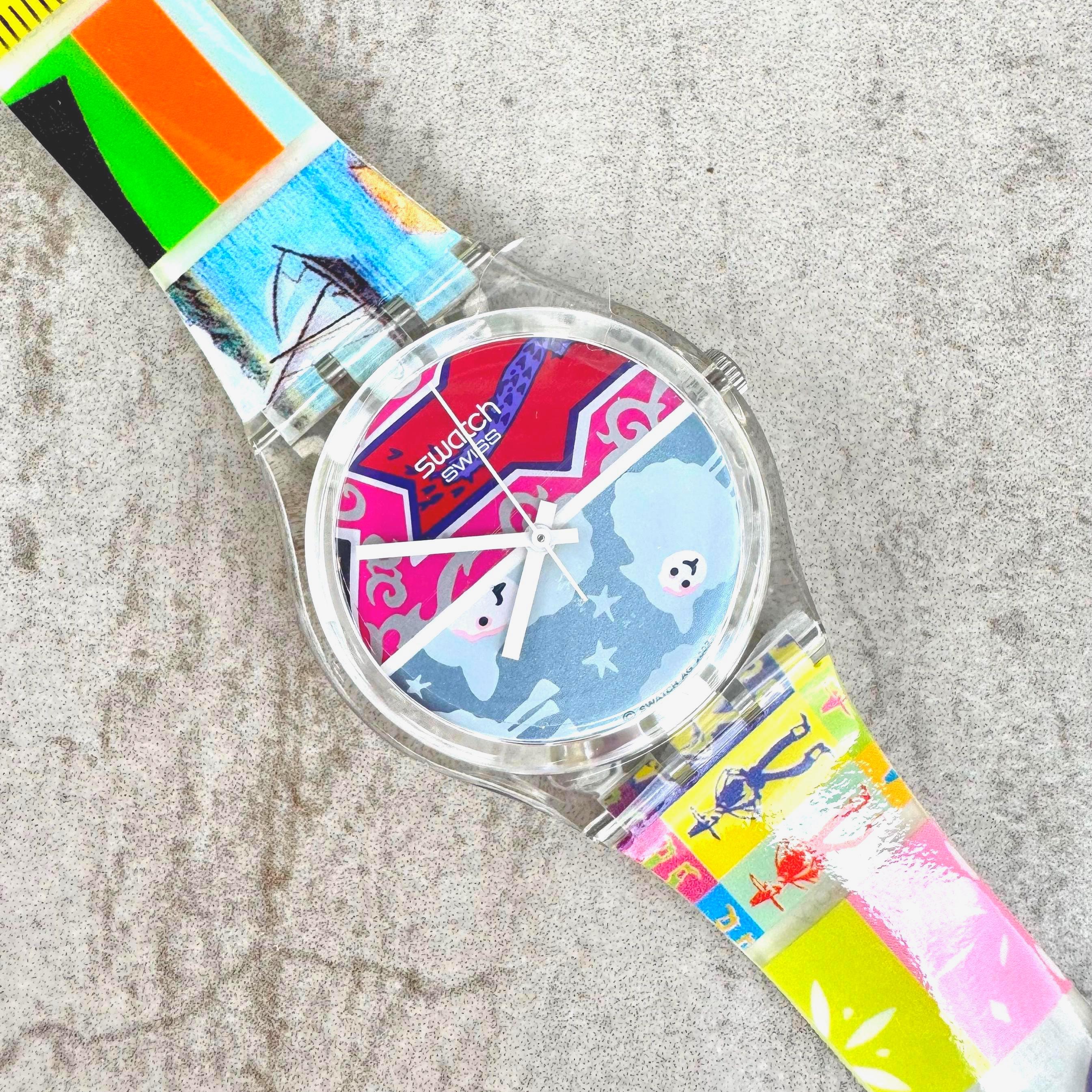 Swatch BAPEコラボ 時計 カラフル ラバーベルト Swatch カラフルラバーベルト時計 Swatch vintage strap - Etsy 日本
