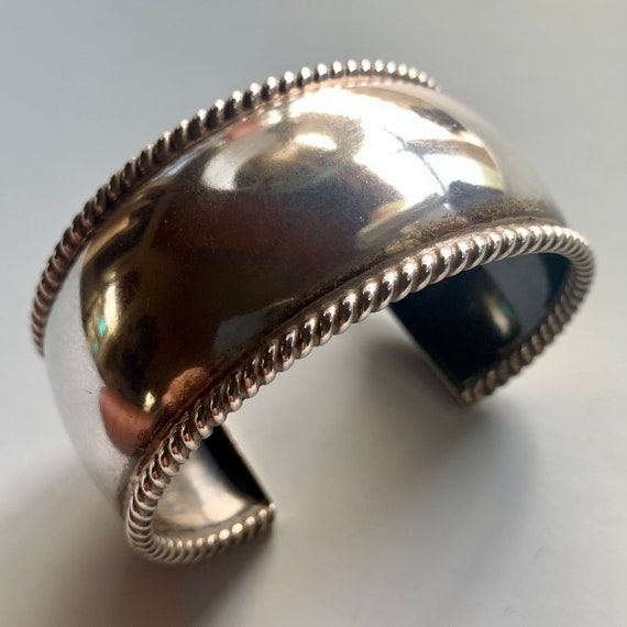 Wide Sterling Cuff - image 1