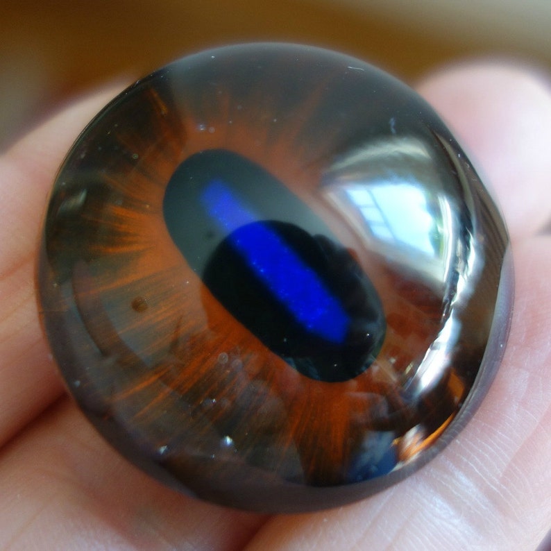 Vintage Glass Eyeball Cabochon 30mm Etsy