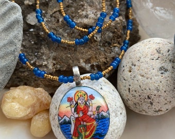 Saraswati Enamel Necklace