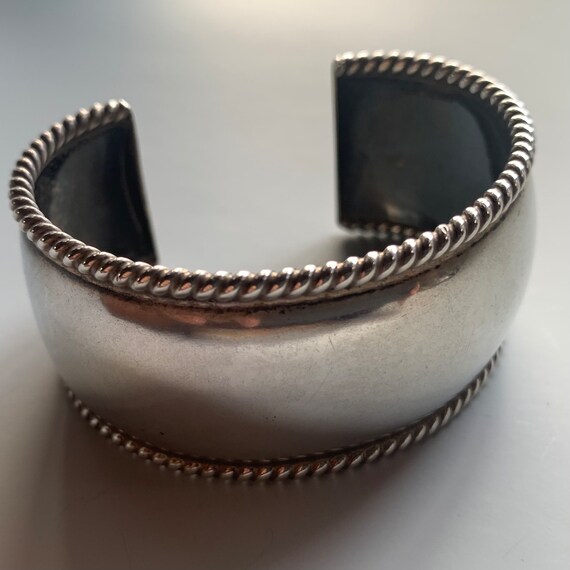 Wide Sterling Cuff - image 2