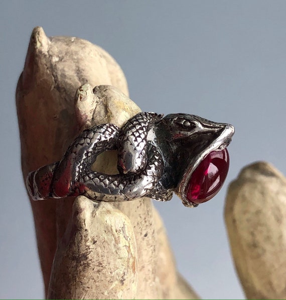 Antique Egyptian Revival Snake Ring