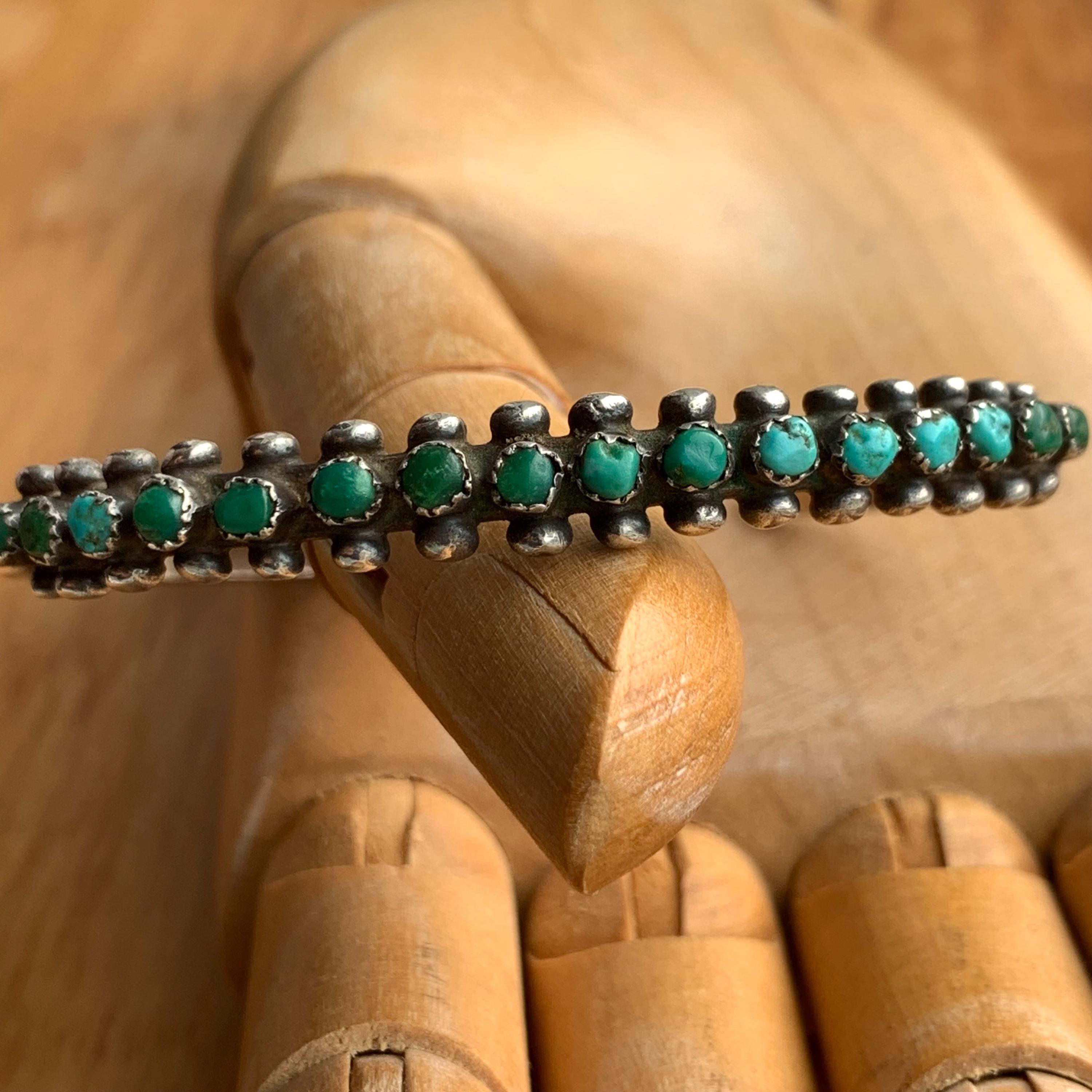 Vintage Zuni Turquoise Bracelet - Etsy
