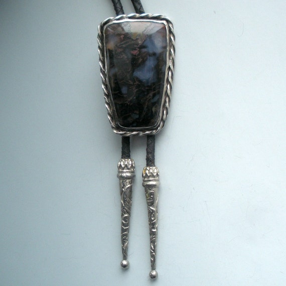 Agate Sterling Bolo Big Fabulous - image 5