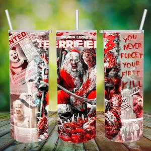 Terrifier Tumbler, Terrifier Tumbler Wrap, Terrifier PNG, Terrifier SVG