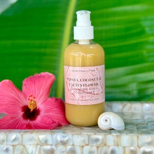 Papaya-Kokosnuss und Kaktusblüten-Reinigungs-Körperspülung: Natürliche botanische Öle