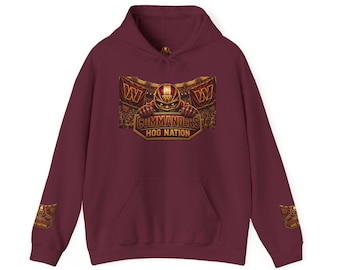 Commander Hog Nation graphic Hoodie | Football team spirit fun and style
