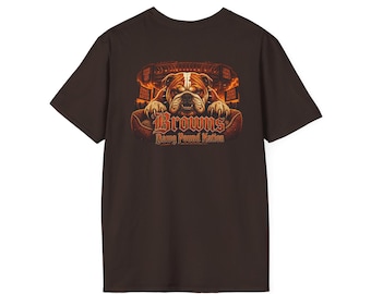 Browns Dawg pound Nation Graphic T-Shirt | Browns Retro Football Team pride.