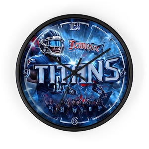 Clock, Wall clock Tennessee Titans Wall Clock - Football Decor, Game Day Wall Art, Gift for Fans, Sports Room Decoration, NFL Merchandise