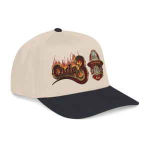 Code 3 Firefighter Emergency code printed Emblem Baseball Cap, Fire Station Badge, Flames image 19