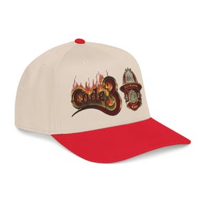 Code 3 Firefighter Emergency code printed Emblem Baseball Cap, Fire Station Badge, Flames image 18