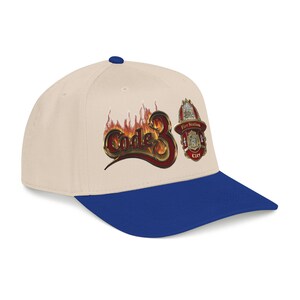 Code 3 Firefighter Emergency code printed Emblem Baseball Cap, Fire Station Badge, Flames image 6