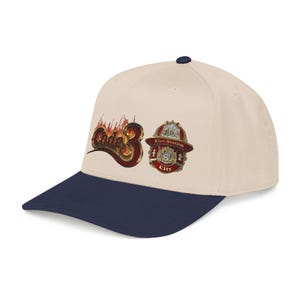 Code 3 Firefighter Emergency code printed Emblem Baseball Cap, Fire Station Badge, Flames image 10