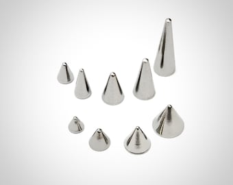 Titanium Spike Ends: Body Jewelry Replacement Parts (2pc)