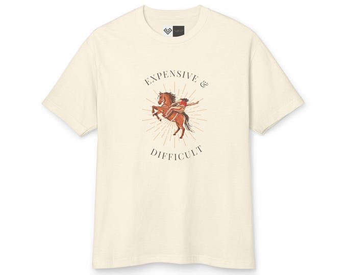 Funny Equestrian Tee, Horse Lover T-Shirt, Western Apparel Shirt, Unisex Cotton Top