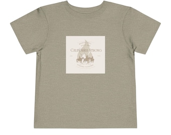 Cowboy Toddler Short Sleeve Tee - Support California Wildfire Relief, Western Kids Shirt, Donation Tee, Charity Children's Top, Rodeo
