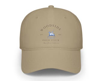 Vintage Woodside Polo Club Low Profile Baseball Cap, Equestrian Hat, California Horses Gift, Club Apparel, Woodside Cap