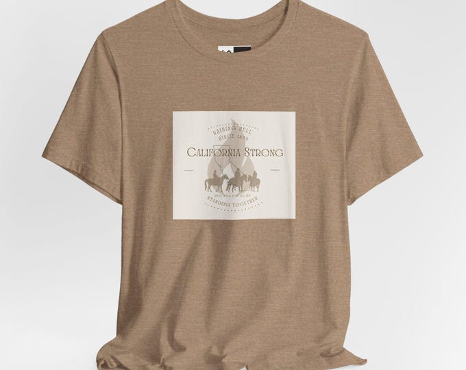 California Wildfires Relief Unisex Tee, Limited Edition Donation Tshirt, Support Wildfire Victims Shirt, Charity Fundraiser Top, Fire