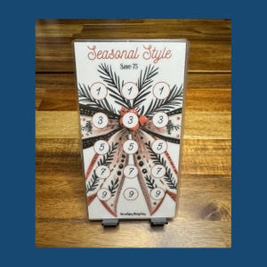 Mini-spaaruitdaging voor de feestdagen | A6 insteekmapjes voor budgetbanden | Kerstgelduitdaging | Geldvulling