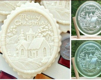 1760 Clear Tinted Deyle Family Christmas Tree Mold Christmas Mold Cookie Mold Ornament Mold Marzipan Mold Springerle Mold