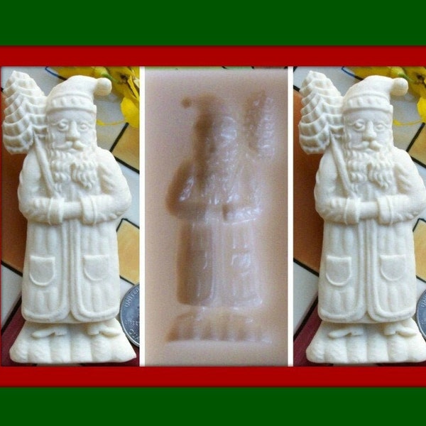 1897 Füssen Santa Mold - Springerle Mold - Gingerbread Mold - Marzipan Mold - Paper Casting Mold - Ornament Mold - Cookie Mold - Santa Claus
