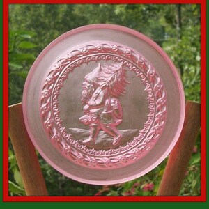 2274 Clear Tinted Junior Duisburg Santa Mold - Springerle Mold - Santa Claus Mold  Cookie Mold  Marzipan Mold  Christmas Mold  Ornament Mold