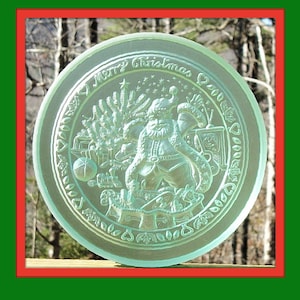 2056 Clear Tinted 2021 TSB Santa Mold - Exclusive Mold - Springerle Mold - Marzipan Mold - Santa Claus Mold  Paper Casting Mold  Cookie Mold