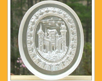 1760 Clear Tinted Deyle Family Christmas Tree Mold Christmas Mold Cookie Mold Ornament Mold Marzipan Mold Springerle Mold