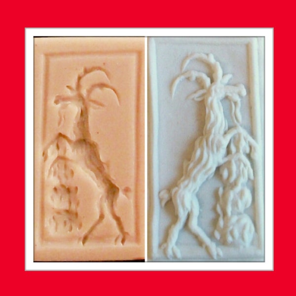 1648 Wangen Goat Mold - Cookie Mold - Springerle Mold - Marzipan Mold - Ornament Mold - Goat Mold - Animal Mold - Primitive Mold