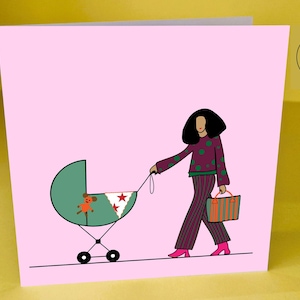 Cartão de Novo Bebê ByCii - Imprima em casa em A4 ou 13,5 cm x 13,5 cm ou envie para a gráfica