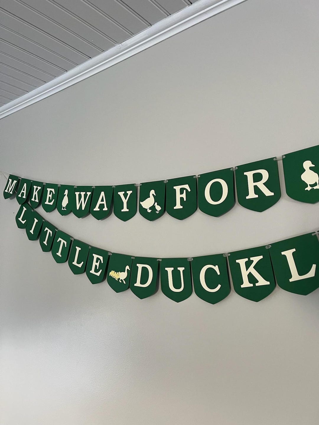 Make Way for Little Ducklings Banner | Duck Themed Baby Shower Decor ...