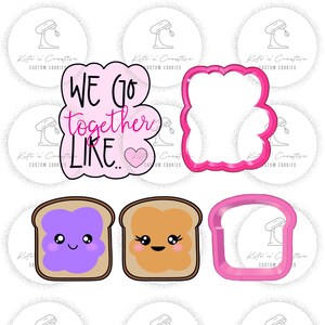 We Go Together Like…Peanut Butter and Jelly Cookie Cutter Set