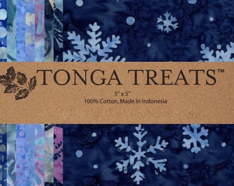 Quadrados Batik Frost de 5" da Timeless Treasures