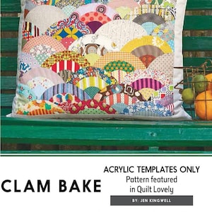 Clam Bake Acrylvorlagen Set von Jen Kingwell (Quilt Lovely)