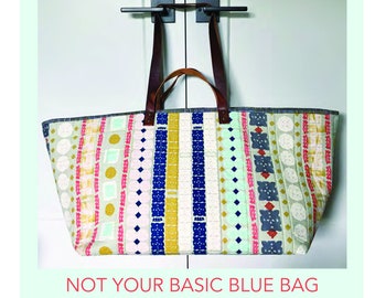 Not Your Basic Blue Bag Pattern by Kelly Lautenbach for It's Just Sew... {Paper Pattern}