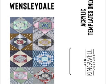 Wensleydale Template Set by Jen Kingwell -  (Pattern in Quilt Recipes Book)