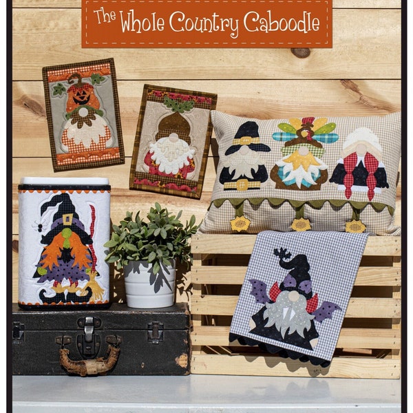 Autumn Gnomes (7 patterns) from The Whole Country Caboodle