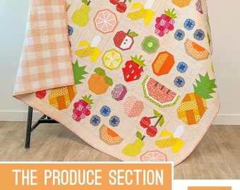 The Produce Section Quilt Pattern by Elizabeth Hartman - PAPER PATTERN