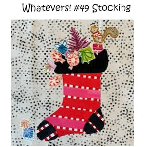 Whatevers! #49 Stocking Collage Pattern by Laura Heine # FWLHWHAT49 (Paper Pattern)