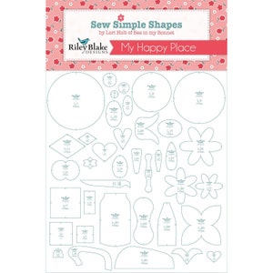 Stitch (My Happy Place) Sew Simple Shapes Templates by Lori Holt for Riley Blake Designs