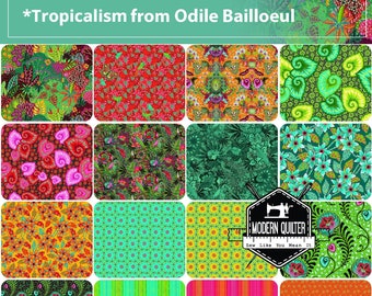 PREORDER: Tropicalism Half Yard Bundle by Odile Bailloeul for Free Sprit | 16 Prints | NOVEMBER 2022