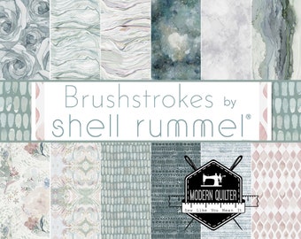 Preorder: Brushstrokes Full Yard Bundle by Shell Rummel for Free Spirit Fabrics | 12 Prints | Arriving August 2024