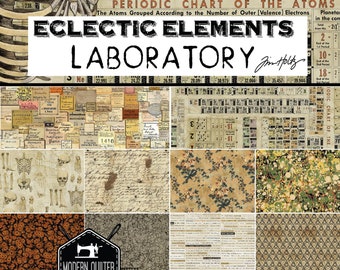 Laboratory Collection Half Yard Bundle by Tim Holtz for Free Spirit | 10 Prints