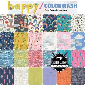 Happy by Carrie Bloomston for Windham Fat Quarter Bundle | 24 Prints