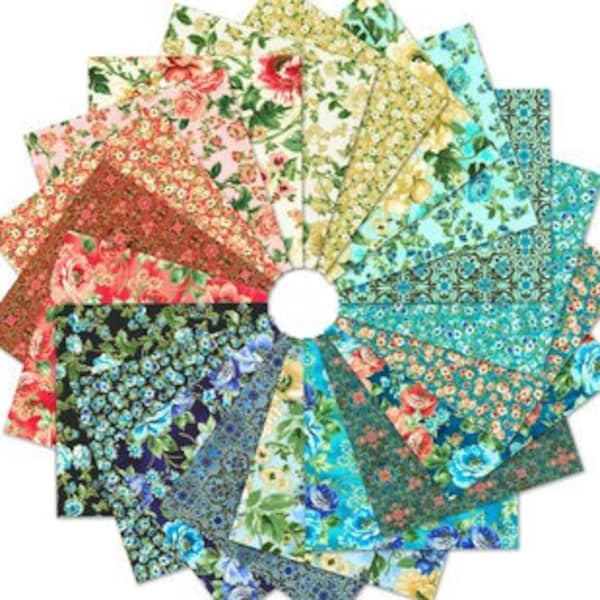 PREORDER: Decadent Garden by Studio RK Charm Squares CHS-1268-42 Arriving Aug 2024