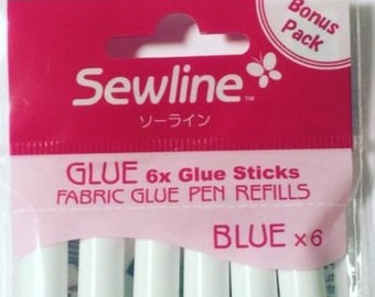 Sewline Fabric Glue Pen Refills 6 Pack 