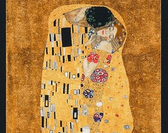 Gustav Klimt The Kiss Panel 17178-133 by Studio RK