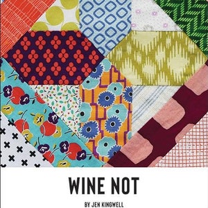 Wine Not Tempter Muster und Acryl-Vorlagen-Set von Jen Kingwell