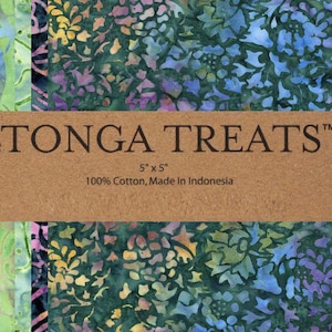 Mayfair Tonga Batiks (Charm Pack) by Timeless Treasures | 42 Assorted 5" Squares