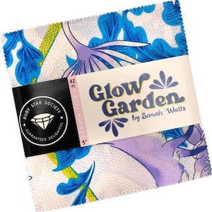 Glow Garden Precut Charm Pack by Sarah Watts of Ruby Star for Moda | 42 Assorted 5&quot; Squares